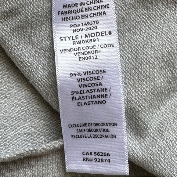 NWT Splendid Lena Camo Long Sleeve Mock Neck Slate Gray Sweater Top Size Small - Picture 6 of 9